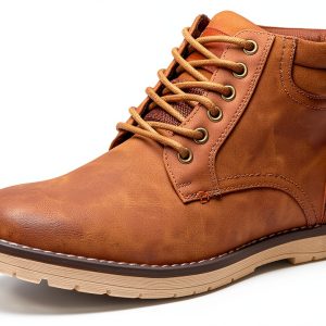 Vostey Men's Hiking Boots Casual Outdoor with Premium Faux Leather-0