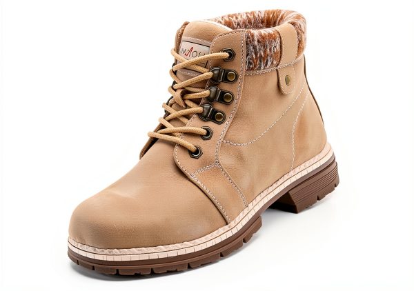 Women's Hiking Boots ANJOUFEMME Casual Winter Waterproof Laceup-0