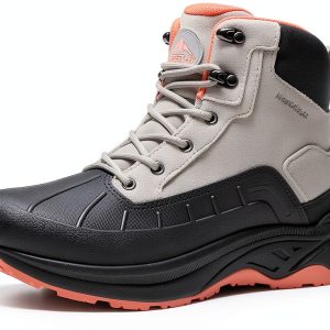 Womens Waterproof Hiking Boots NORTIV 8 Trekking with Durable Suede-0