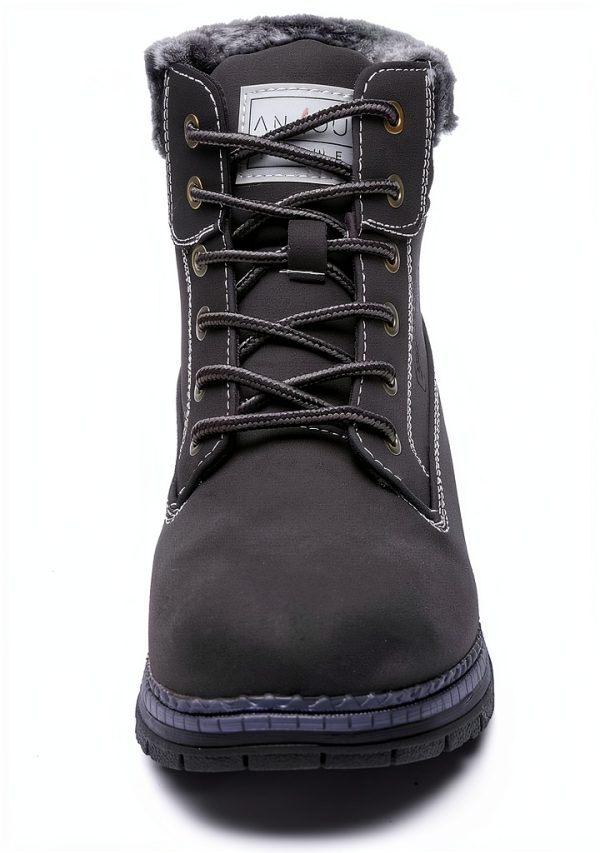 ANJOUFEMME Womens Hiking Snow Winter Boots Waterproof Ankle Boots-1