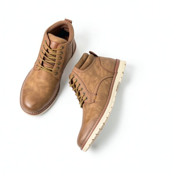 Vostey Men's Hiking Boots Casual Outdoor with Premium Faux Leather-4