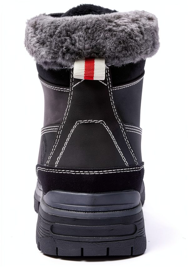 ANJOUFEMME Womens Hiking Snow Winter Boots Waterproof Ankle Boots-2