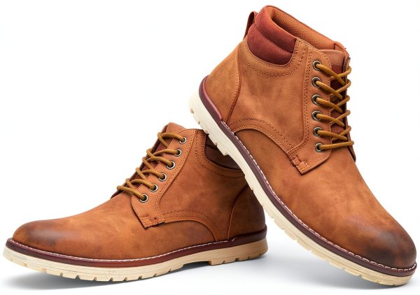 Vostey Men's Hiking Boots Casual Outdoor with Premium Faux Leather-6